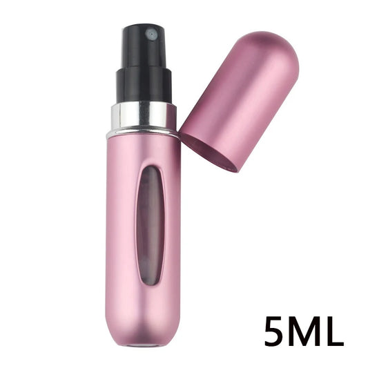 5ml Refillable Travel Perfume Bottle – Bottom Refill Spray Container with Press Head for Cosmetics & Liquids | عبوة عطر قابلة لإعادة التعبئة 5 مل – تعبئة من الأسفل مع بخاخ محمول مثالي للسفر والتجميل