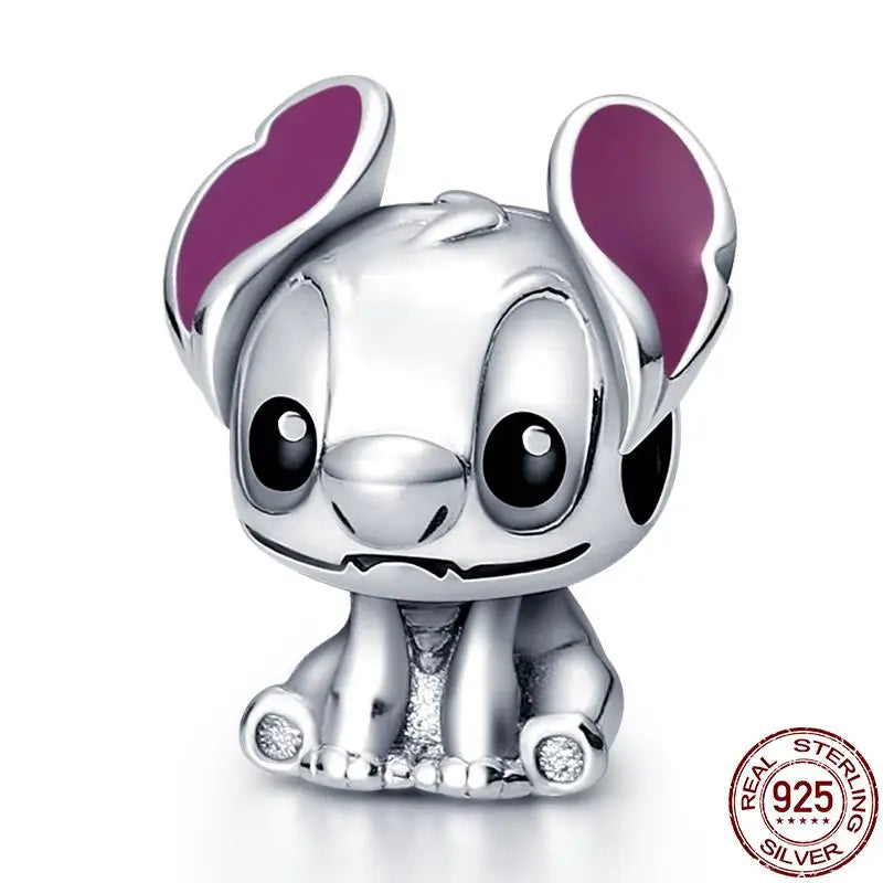 925 Sterling Silver Disney Bead Charm โ Mickey, Minnie & Stitch DIY Bracelet Accessory | ุฎุฑุฒุฉ ูุถูุฉ ุฃุตููุฉ 925 ุจุชุตู
ูู
ุฏูุฒูู โ ู
ูููุ ู
ูููุ ูุณุชูุชุด ูุณูุงุฑ DIY ูุณุงุฆู ุฃููู