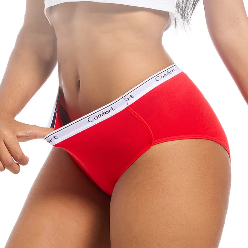 ✨ Women's Leak-Proof Menstrual Panties – High Waist Cotton Underwear 🔷 سروال داخلي نسائي مقاوم للتسرب للدورة الشهرية – خصر عالي من القطن المريح