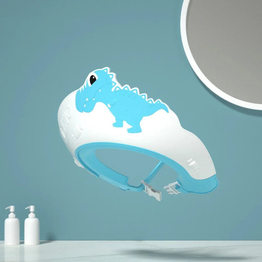 🛁 Adjustable Silicone Shampoo Cap – Baby & Kids Bath Visor with Ear Protection | قبعة شامبو سيليكون قابلة للتعديل – لحماية العينين والأذنين أثناء استحمام الأطفال