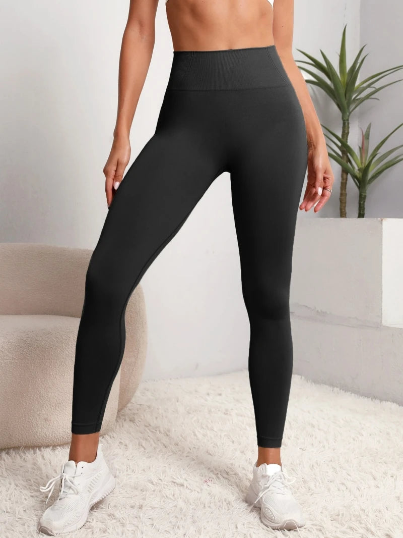 🧘‍♀️ High-Waist Tummy Control Yoga Pants – Stretchy Workout Leggings for Women | بنطال يوغا نسائي بخصر عالي – ليجن رياضي مطاطي لتحكم في البطن وتمارين اللياقة