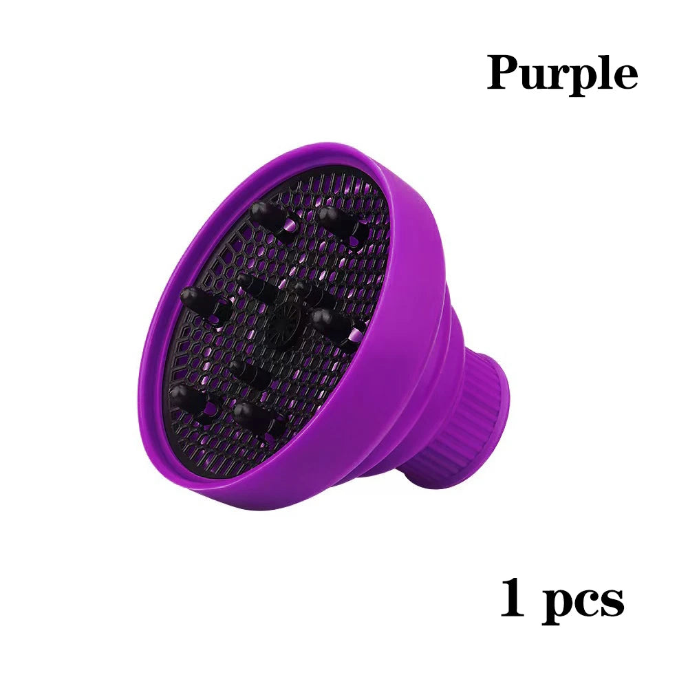 Universal Silicone Hair Diffuser Attachment – Curl-Enhancing Dryer Cover for Styling & Frizz Control | موزّع سيليكون عالمي لتجفيف الشعر المجعد – أداة تصفيف مقاومة للهيشان مناسبة لمعظم مجففات الشعر