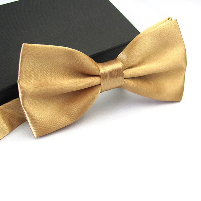 Men’s Classic Satin Bowtie – Adjustable Clip-On Plaid Bow Tie for Weddings & Formal Events | بابيون رجالي كلاسيكي ساتان – قابل للتعديل بتصميم مربعات أنيق للمناسبات الرسمية والحفلات