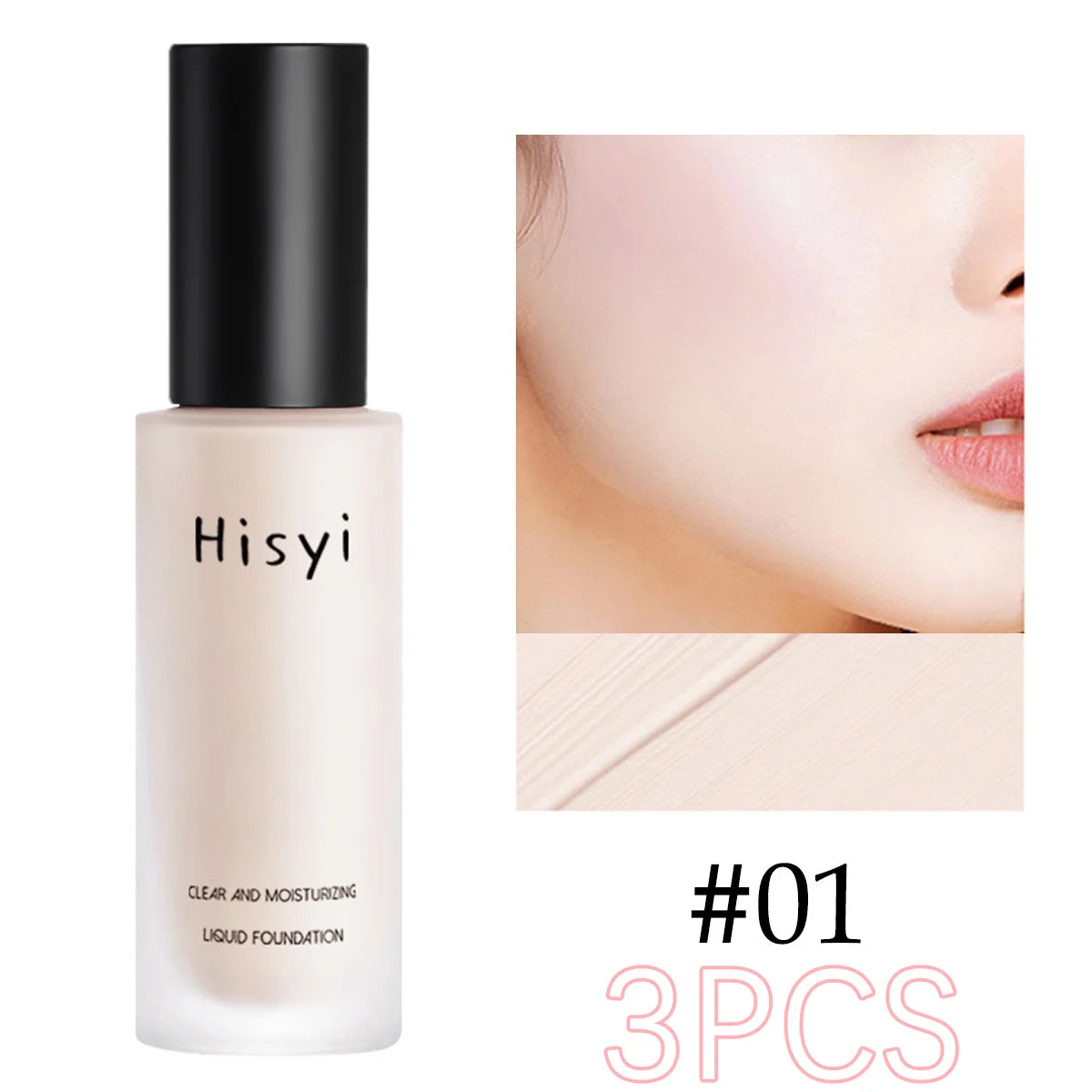 ✨ Liquid Transparent Foundation – Natural Finish & Flawless Coverage 🔷 فاونديشن سائل شفاف – تغطية طبيعية تخفي العيوب بدون تكتل