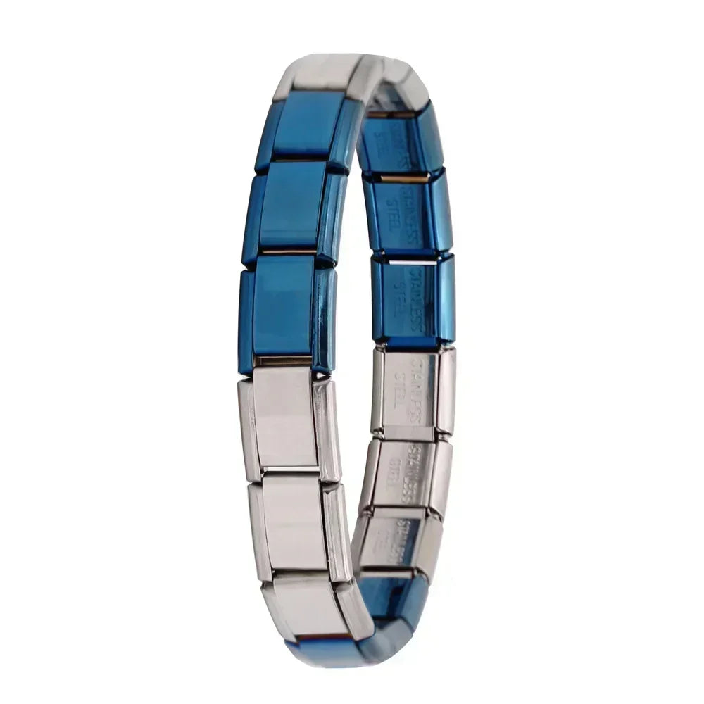 ✨ Hapiship Italian Elastic Charm Bracelet – 9mm Stainless Steel Fashion Bangle 🔷 سوار تشارم مرن إيطالي للنساء من هابي شيب – عرض 9 ملم ستانلس ستيل أنيق