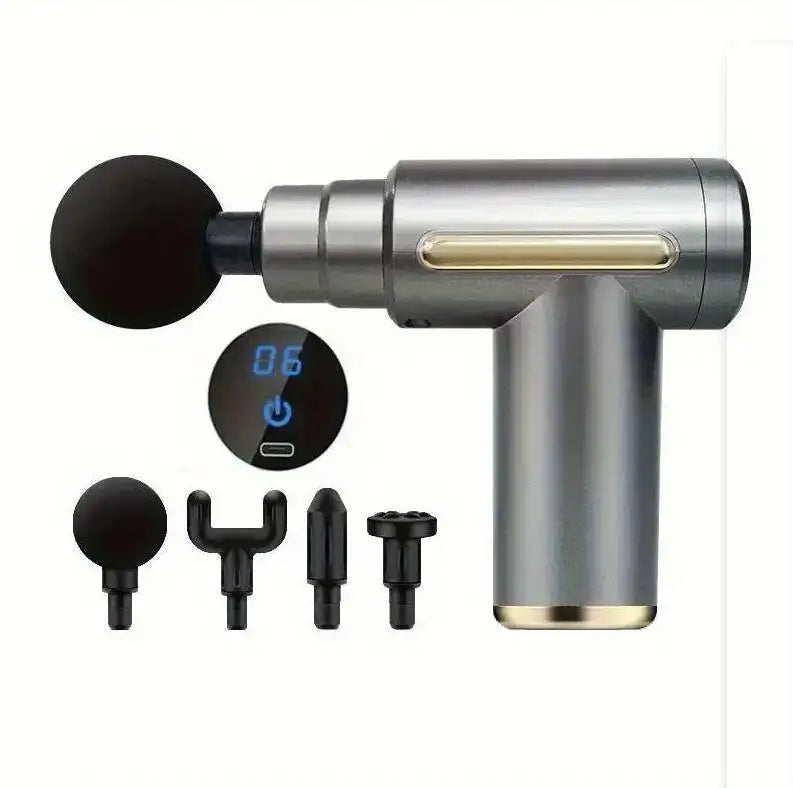 Mini Portable Muscle Massage Gun – Deep Tissue Handheld Percussion Massager for Back, Neck, and Legs | مسدس تدليك عضلات محمول ميني – للتدليك العميق لليد والظهر والرقبة والساقين