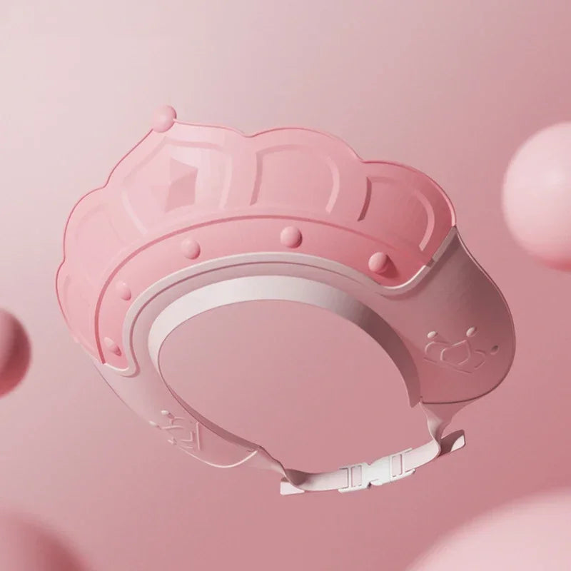 🛁 Adjustable Silicone Shampoo Cap – Baby & Kids Bath Visor with Ear Protection | قبعة شامبو سيليكون قابلة للتعديل – لحماية العينين والأذنين أثناء استحمام الأطفال