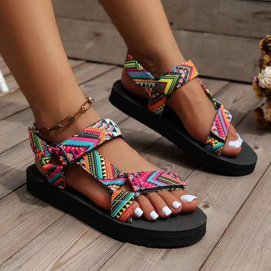 👡 Summer Hemp Rope Flat Sandals for Women – Boho Casual Beach Slip-ons | صندل نسائي صيفي بحبال القنب – تصميم مسطح مريح وكاجوال للشاطئ