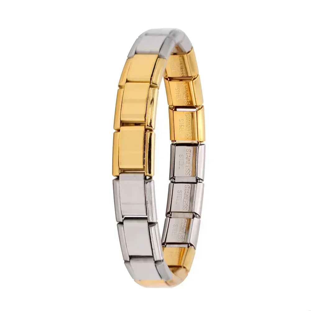 ✨ Hapiship Italian Elastic Charm Bracelet – 9mm Stainless Steel Fashion Bangle 🔷 سوار تشارم مرن إيطالي للنساء من هابي شيب – عرض 9 ملم ستانلس ستيل أنيق