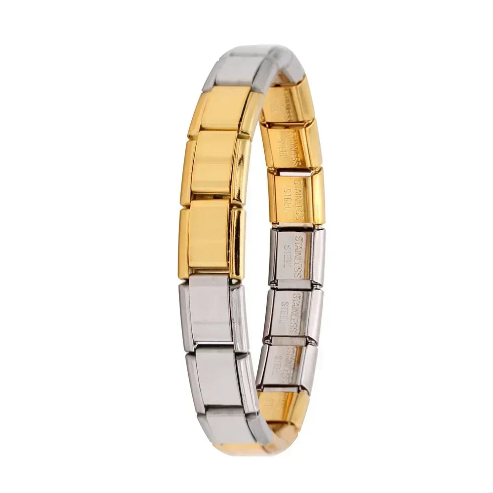 ✨ Hapiship Italian Elastic Charm Bracelet – 9mm Stainless Steel Fashion Bangle 🔷 سوار تشارم مرن إيطالي للنساء من هابي شيب – عرض 9 ملم ستانلس ستيل أنيق