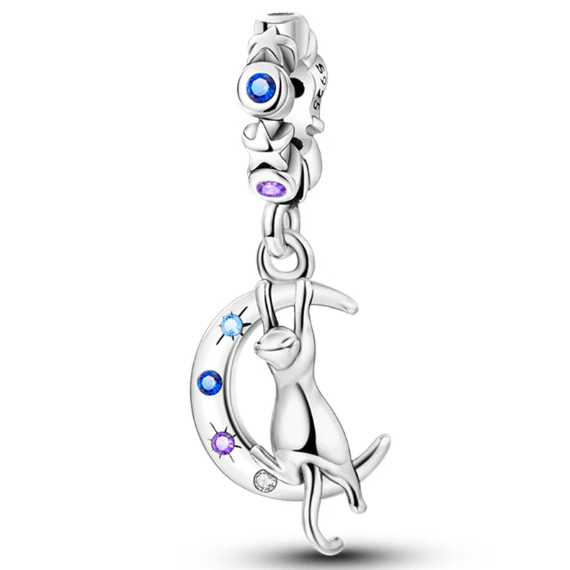 ✨ 925 Sterling Silver Mom & Daughter Heart Charm – Fits Pandora Bracelets 🔷 تعليقة قلب للأم والابنة من الفضة الإسترلينية 925 – مناسبة لأساور باندورا