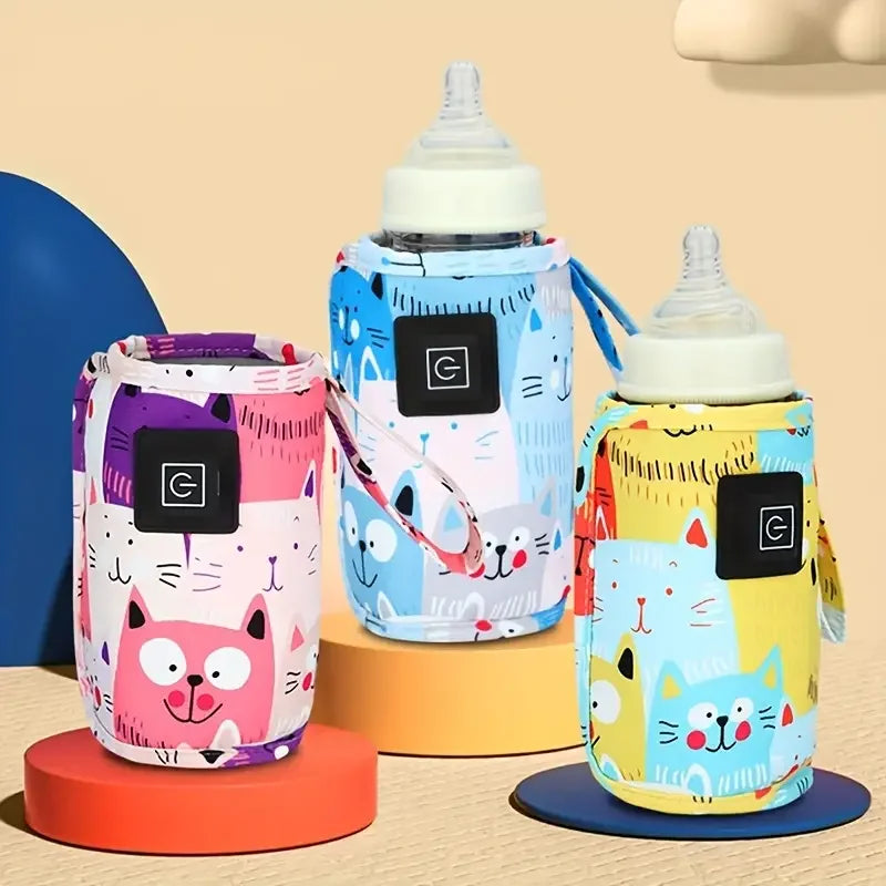 🍼 USB Baby Bottle Warmer Bag – Portable Milk Heater for Travel & Strollers | حقيبة تدفئة زجاجة الحليب USB – سخان محمول للرضع أثناء السفر والتنقل