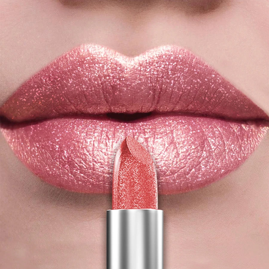 ✨ 21 Colors Metallic Glitter Lipstick – Bold, Shiny & Long-Lasting Matte Tint 🔷 طقم 21 لون من أحمر الشفاه اللامع المعدني – ألوان قوية بلمعة لؤلؤية تدوم طويلًا