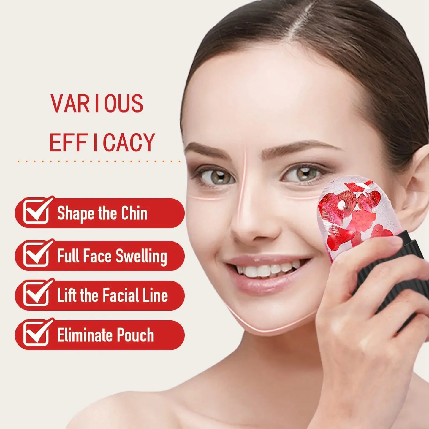 Ice Facial Roller – Reusable Silicone Face Ice Mold | رولر ثلج للوجه – قالب سيليكون قابل لإعادة الاستخدام