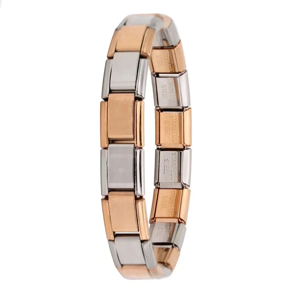 ✨ Hapiship Italian Elastic Charm Bracelet – 9mm Stainless Steel Fashion Bangle 🔷 سوار تشارم مرن إيطالي للنساء من هابي شيب – عرض 9 ملم ستانلس ستيل أنيق
