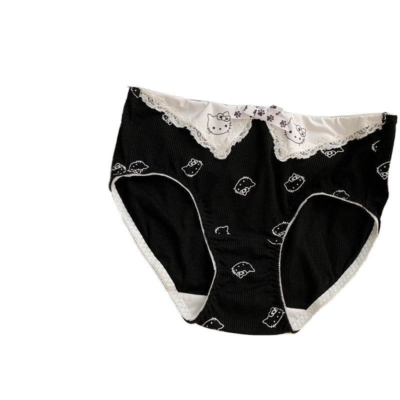 ✨ Kawaii Hello Kitty Triangular Cotton Underwear – Soft, Breathable & Cute Gift for Girls 🔷 سروال نسائي مثلث من قطن ناعم – بتصميم هالو كيتي الكرتوني اللطيف، مثالي كهدية للبنات