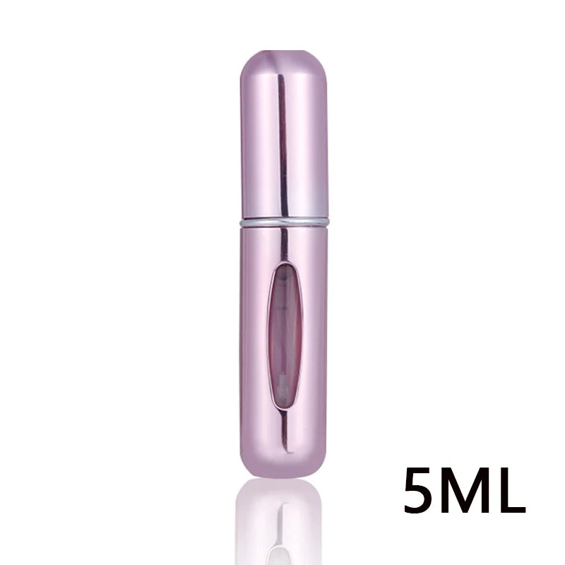 5ml Refillable Travel Perfume Bottle – Bottom Refill Spray Container with Press Head for Cosmetics & Liquids | عبوة عطر قابلة لإعادة التعبئة 5 مل – تعبئة من الأسفل مع بخاخ محمول مثالي للسفر والتجميل