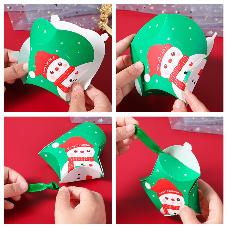 8/16Pcs Christmas Star-Shaped Candy Gift Boxes With Festive Holiday Designs - Paper Treat Containers For Gifts And Decorations