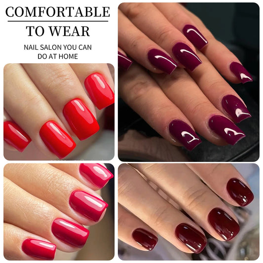 VelvaMatte 4-Color Soft Matte Press-On Nails – Full Coverage Elegance at Your Fingertips | ڤيلفا مات – أظافر صناعية ناعمة بـ ٤ ألوان مطفية لإطلالة أنيقة متكاملة