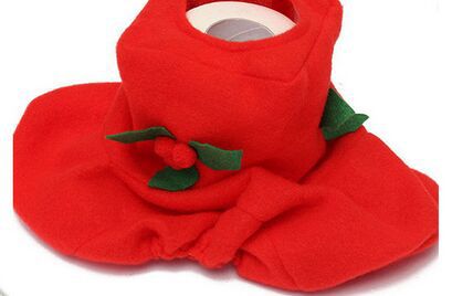 1Set Festive Christmas Toilet Seat Cover Set - No Power Needed, Holiday Decor Essentials,Party & Holiday DIY Decorations