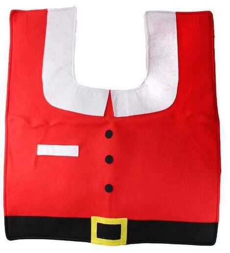 1Set Festive Christmas Toilet Seat Cover Set - No Power Needed, Holiday Decor Essentials,Party & Holiday DIY Decorations