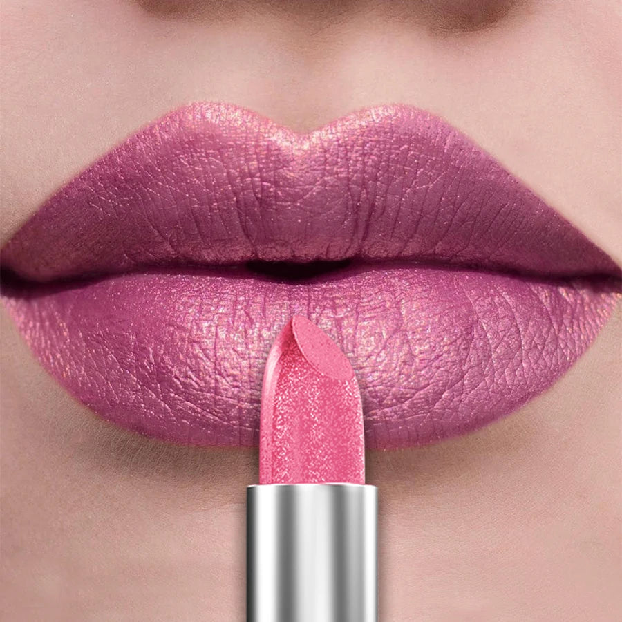 ✨ 21 Colors Metallic Glitter Lipstick – Bold, Shiny & Long-Lasting Matte Tint 🔷 طقم 21 لون من أحمر الشفاه اللامع المعدني – ألوان قوية بلمعة لؤلؤية تدوم طويلًا
