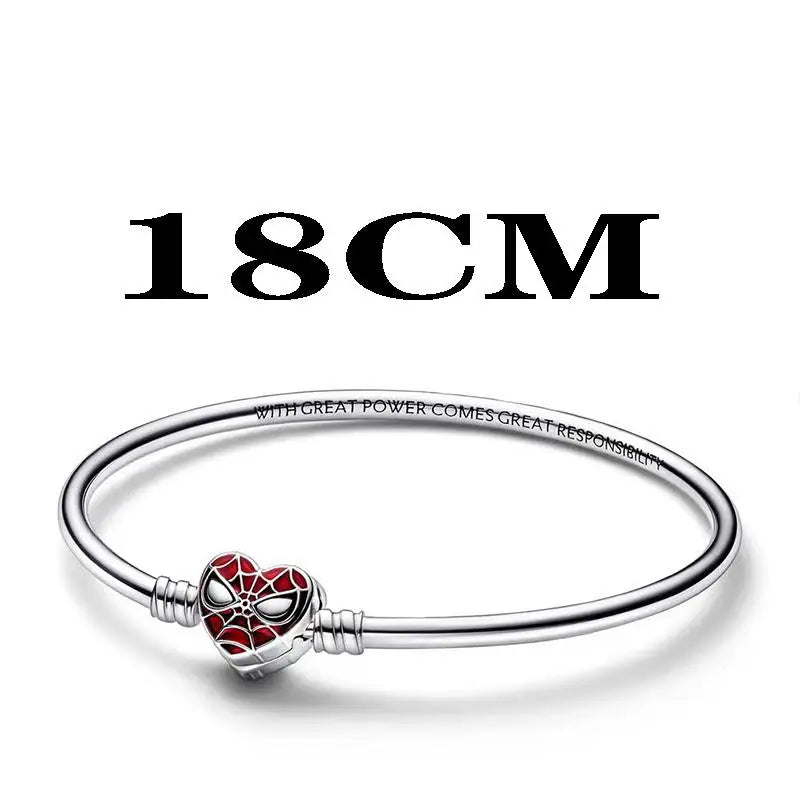 925 Sterling Silver Disney Bead Charm – Mickey, Minnie & Stitch DIY Bracelet Accessory | خرزة فضية أصلية 925 بتصميم ديزني – ميكي، ميني، وستيتش لسوار DIY نسائي أنيق
