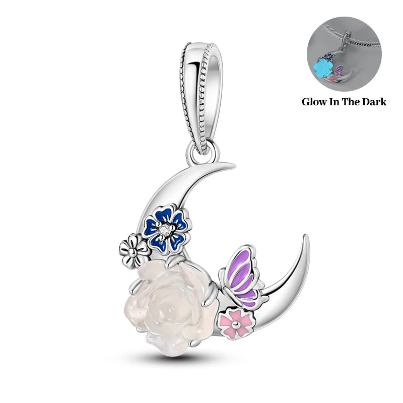 ✨ 925 Sterling Silver Mom & Daughter Heart Charm – Fits Pandora Bracelets 🔷 تعليقة قلب للأم والابنة من الفضة الإسترلينية 925 – مناسبة لأساور باندورا