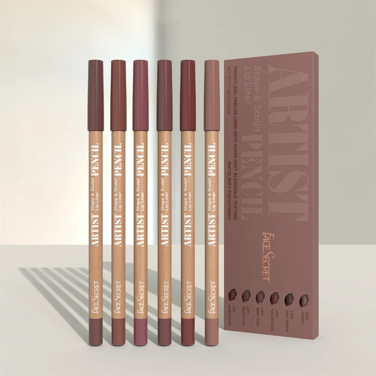 قلم تحديد الشفاه المطفي الفاخر - يدوم طويلًا وسهل التطبيق | Luxury Matte Lip Liner – Long-Lasting & Smooth Application