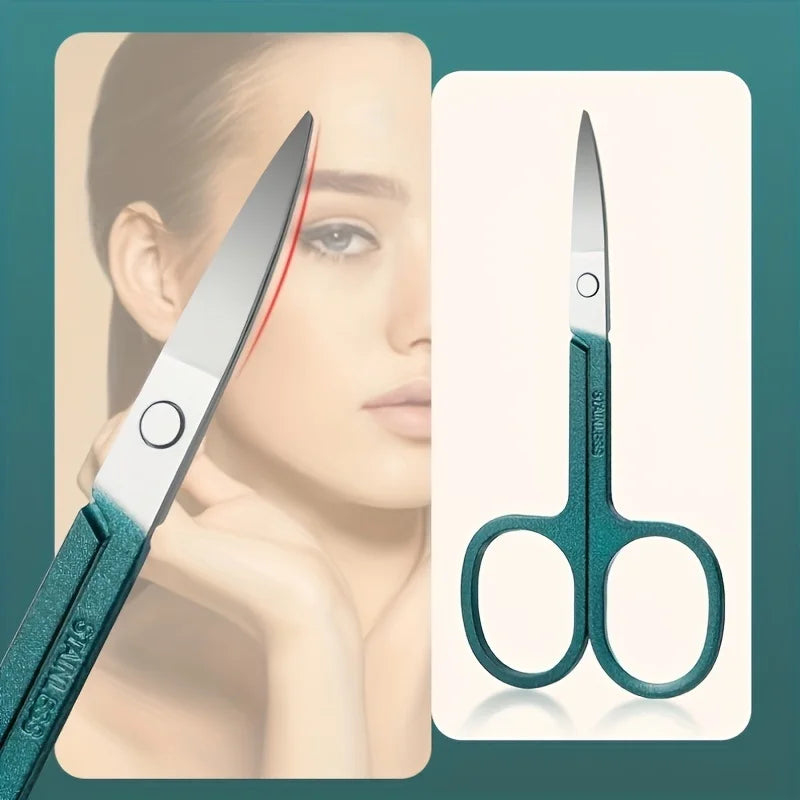 Professional 7/10/12/18-Piece Stainless Steel Nail Care Kit – Manicure & Pedicure Travel Set with Case | طقم عناية بالأظافر احترافي 7/10/12/18 قطعة من الستانلس ستيل – مانيكير وباديكير مع حقيبة سفر