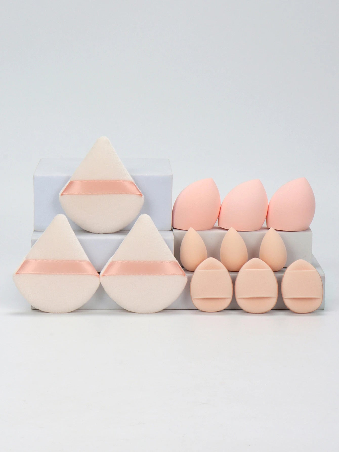 مجموعة إسفنج مكياج شاملة 12 قطعة لجميع الاستخدامات | 12-Piece All-Purpose Makeup Sponge Set