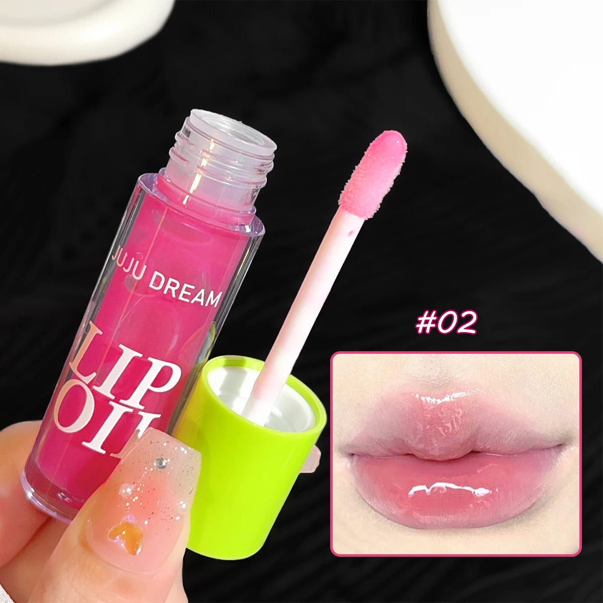 Mirror Shine Water Gloss – Long-Lasting, Moisturizing Transparent Lip Plumper | قلوس شفاه لامع بتأثير الزجاج – مرطّب، يدوم طويلًا، شفاف ويمنح الشفاه امتلاء طبيعي