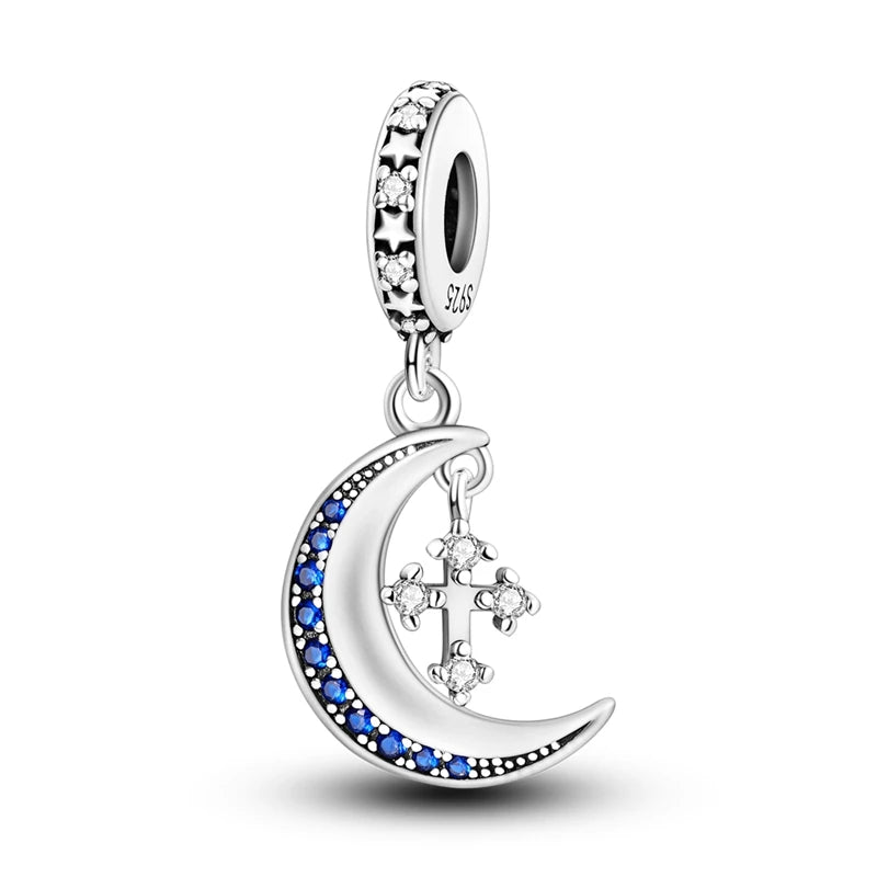 ✨ 925 Sterling Silver Mom & Daughter Heart Charm – Fits Pandora Bracelets 🔷 تعليقة قلب للأم والابنة من الفضة الإسترلينية 925 – مناسبة لأساور باندورا