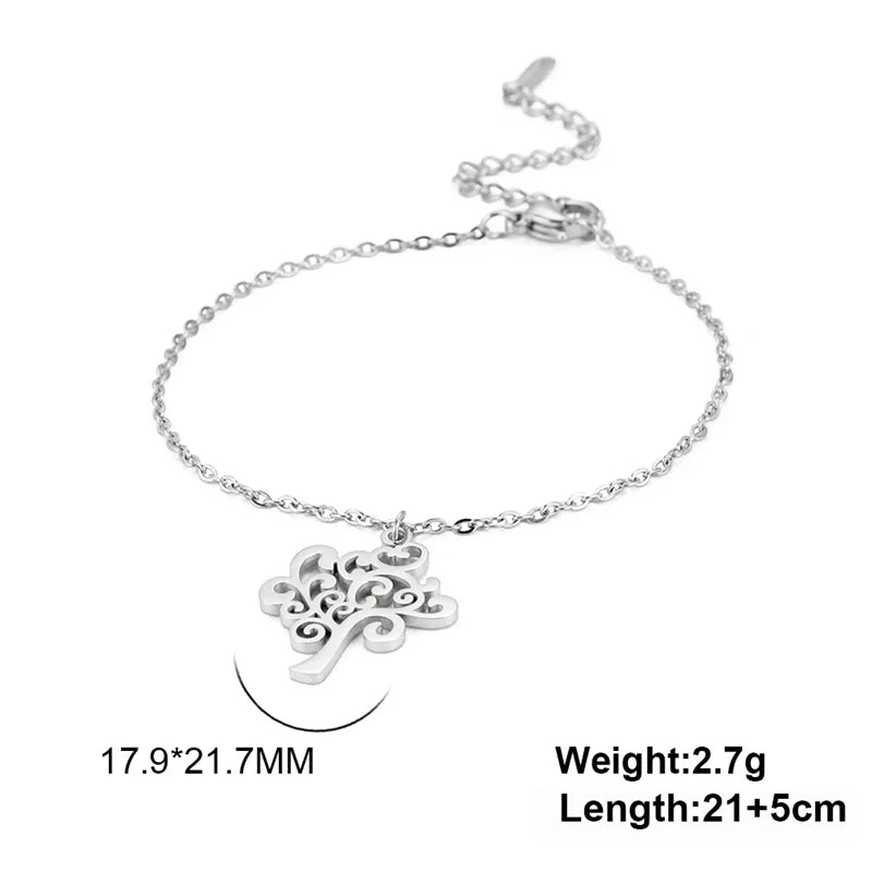 ✨ Gold Lotus Flower Anklet – Stainless Steel Foot Bracelet for Women 🔷 خلخال زهرة اللوتس بلون ذهبي – سلسلة كاحل من الستانلس ستيل للنساء