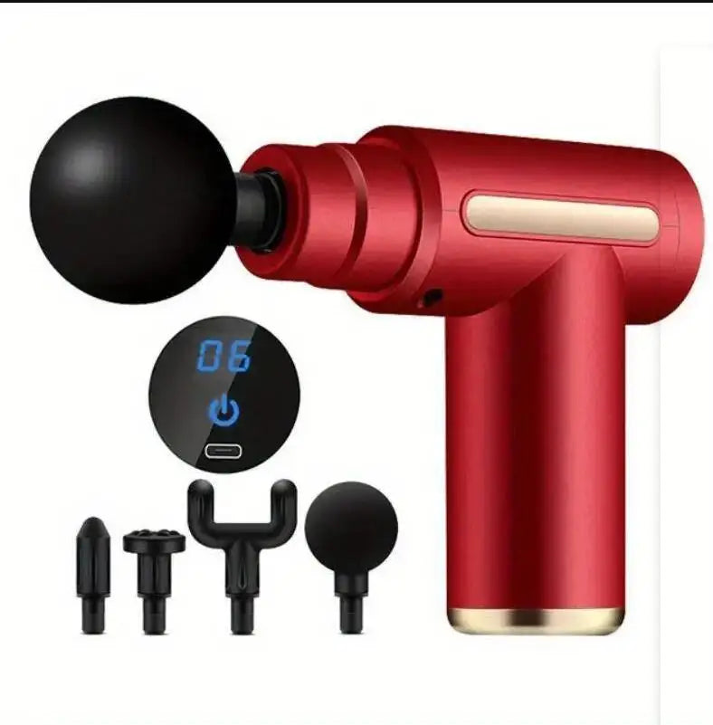 Mini Portable Muscle Massage Gun – Deep Tissue Handheld Percussion Massager for Back, Neck, and Legs | مسدس تدليك عضلات محمول ميني – للتدليك العميق لليد والظهر والرقبة والساقين