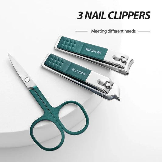 💼 6-Piece High-End Nail Clippers & Manicure Set | طقم فاخر للعناية بالأظافر – 6 أدوات احترافية للرجال والنساء