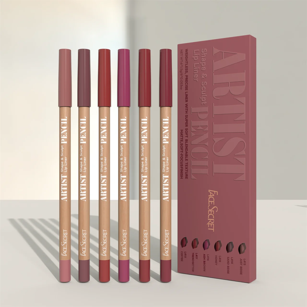 قلم تحديد الشفاه المطفي الفاخر - يدوم طويلًا وسهل التطبيق | Luxury Matte Lip Liner – Long-Lasting & Smooth Application