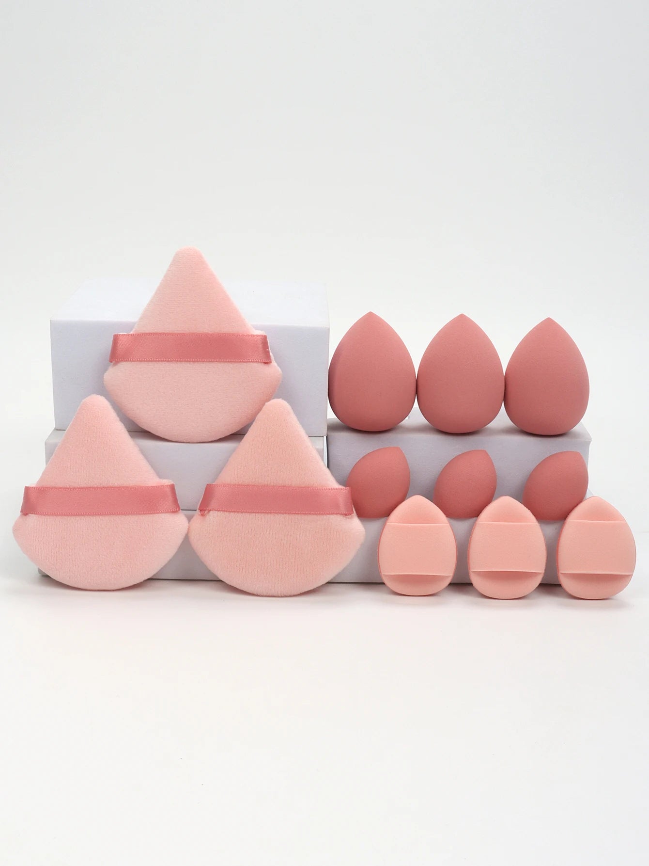 مجموعة إسفنج مكياج شاملة 12 قطعة لجميع الاستخدامات | 12-Piece All-Purpose Makeup Sponge Set