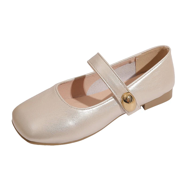 👠 Retro French Slip-On Elegant Flats – Lightweight Pointed Toe Shoes for Women | كعب نسائي مسطح أنيق بأسلوب فرنسي – سهل اللبس وخفيف – مقدمة مدببة