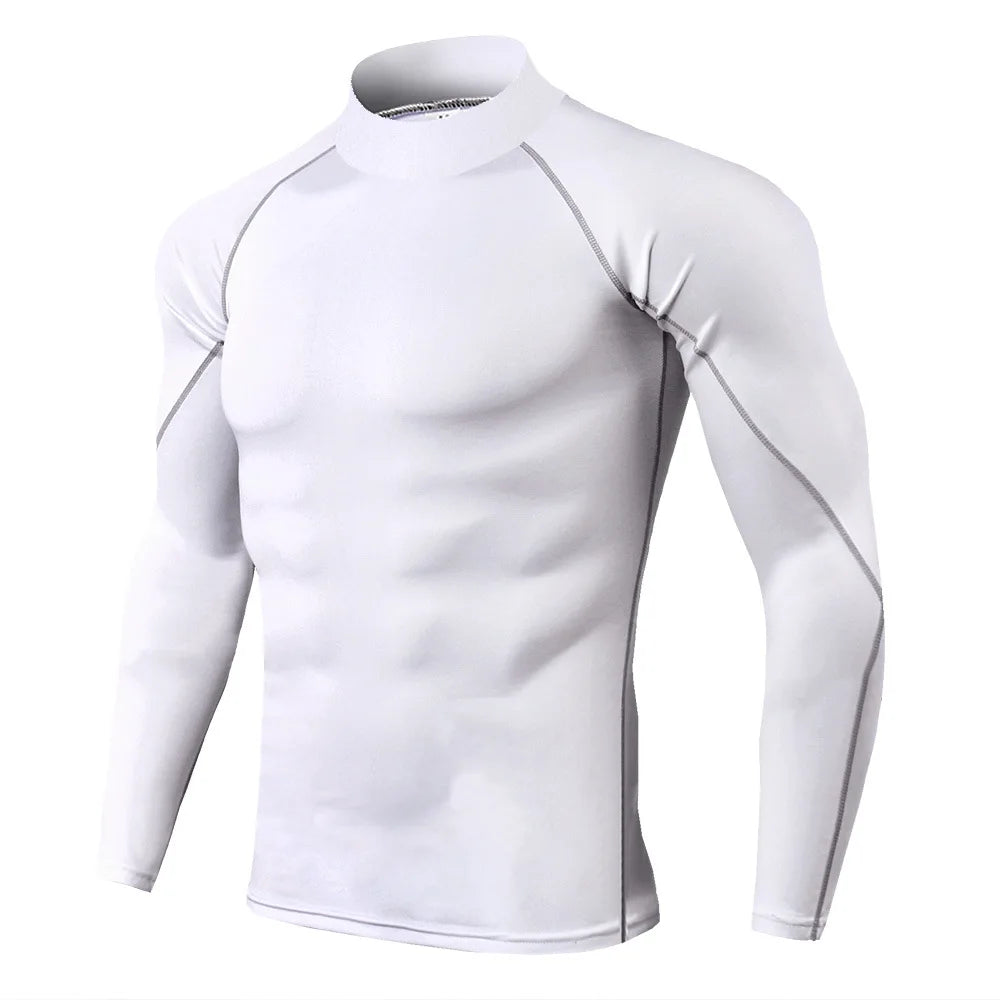 💪 Men’s Long Sleeve Compression Gym Shirt – Quick Dry Fitness Top | تيشيرت رياضي رجالي كم طويل – ضغط للجسم وخامة سريعة الجفاف للتمارين
