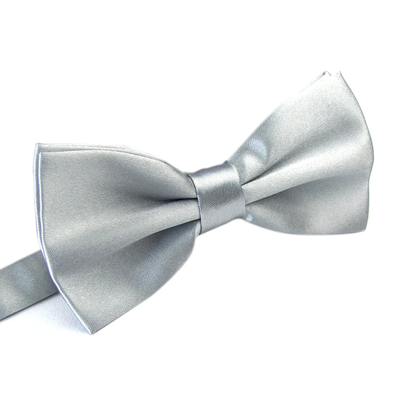 Men’s Classic Satin Bowtie – Adjustable Clip-On Plaid Bow Tie for Weddings & Formal Events | بابيون رجالي كلاسيكي ساتان – قابل للتعديل بتصميم مربعات أنيق للمناسبات الرسمية والحفلات
