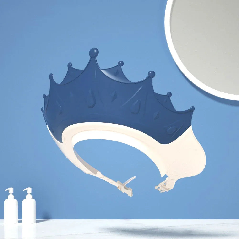 🛁 Adjustable Silicone Shampoo Cap – Baby & Kids Bath Visor with Ear Protection | قبعة شامبو سيليكون قابلة للتعديل – لحماية العينين والأذنين أثناء استحمام الأطفال