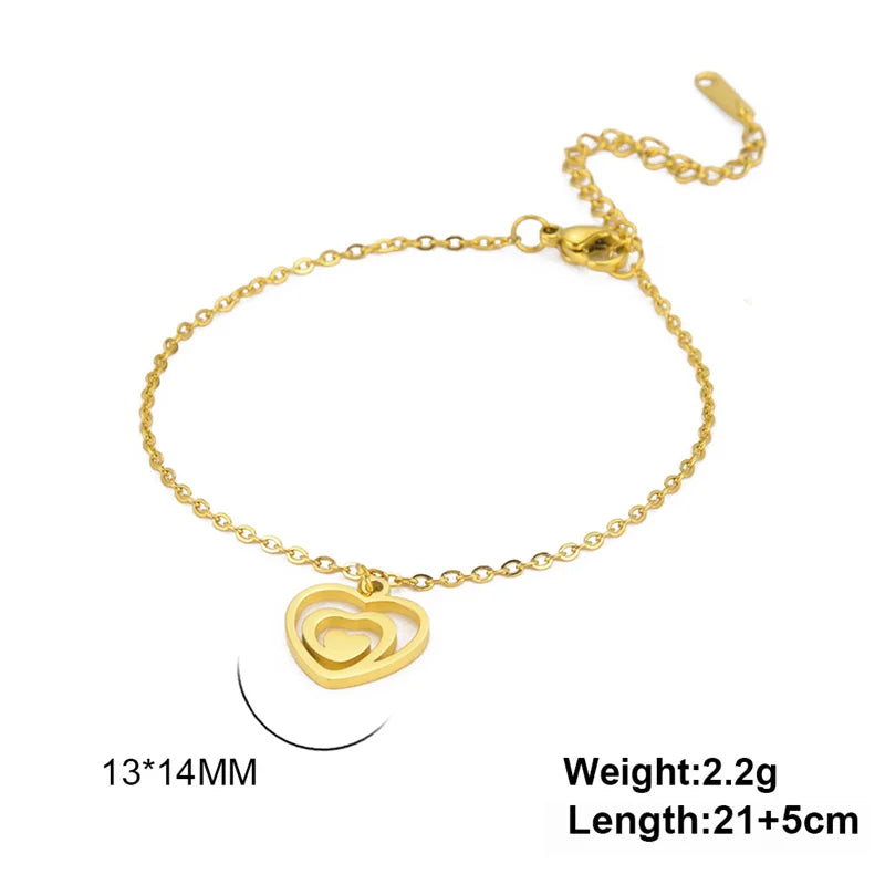 ✨ Gold Lotus Flower Anklet – Stainless Steel Foot Bracelet for Women 🔷 خلخال زهرة اللوتس بلون ذهبي – سلسلة كاحل من الستانلس ستيل للنساء