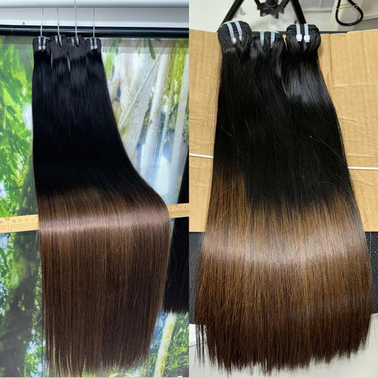 ✨ V Beauty Honey Color Virgin Hair Bundles – 16A Bone Straight Double Weft 🔷 خصلات شعر طبيعي خام بلون العسل – فردي مستقيم، مزدوج النسج من نوع 16A، غير معالج