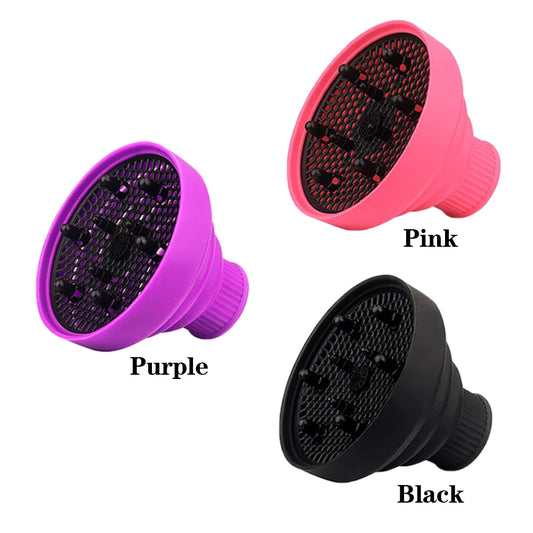 Universal Silicone Hair Diffuser Attachment – Curl-Enhancing Dryer Cover for Styling & Frizz Control | موزّع سيليكون عالمي لتجفيف الشعر المجعد – أداة تصفيف مقاومة للهيشان مناسبة لمعظم مجففات الشعر