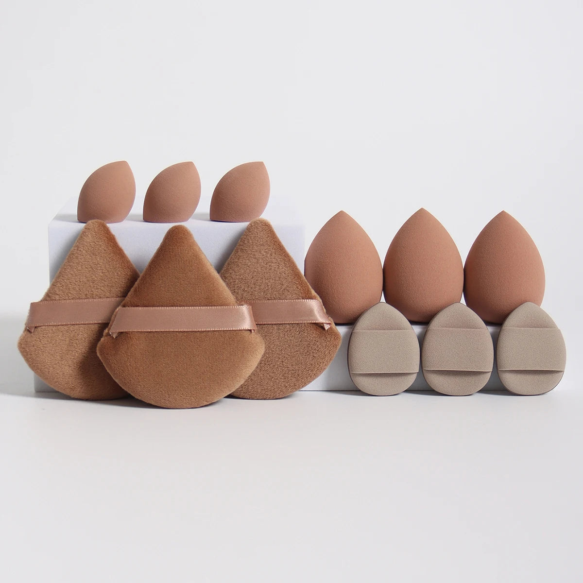 مجموعة إسفنج مكياج شاملة 12 قطعة لجميع الاستخدامات | 12-Piece All-Purpose Makeup Sponge Set