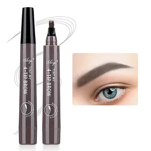 4-in-1 Waterproof Eyebrow Pencil – 5-Color Long-Lasting Liquid Brow Definer | قلم حواجب 4 في 1 مقاوم للماء – 5 ألوان طبيعية لتحديد ورسم الحواجب بثبات عالي