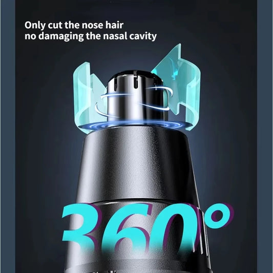 Powerful Electric Nose & Ear Hair Trimmer – High Torque Motor, Low Noise for Men & Women | ماكينة تشذيب شعر الأنف والأذن الكهربائية – محرك قوي وصوت منخفض للرجال والنساء
