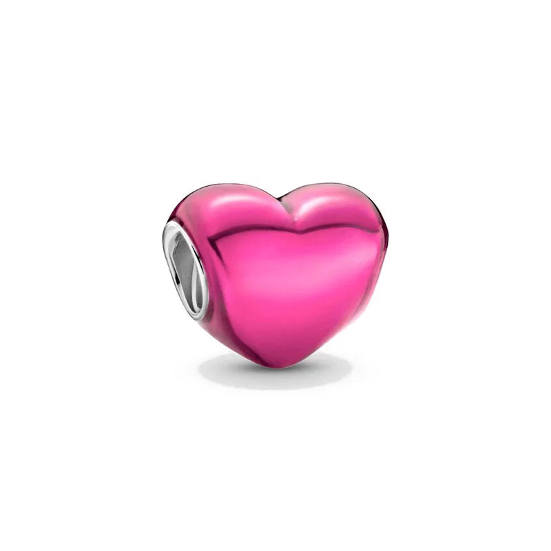 Valentine's Day Red Christmas Apple Gift  Dangle Charms Beads 925 Sterling Silver  Fit Original Heart Bracelet Women Jewelry