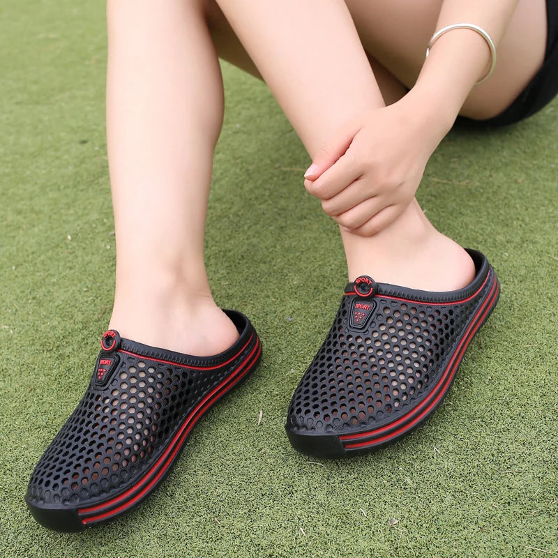 YRZL Men’s Lightweight Summer Clogs – EVA Breathable Slip-On Sandals for Beach, Garden & Home | صنادل صيفية رجالية خفيفة من YRZL – مخرمة وخفيفة للبحر والحديقة والمنزل